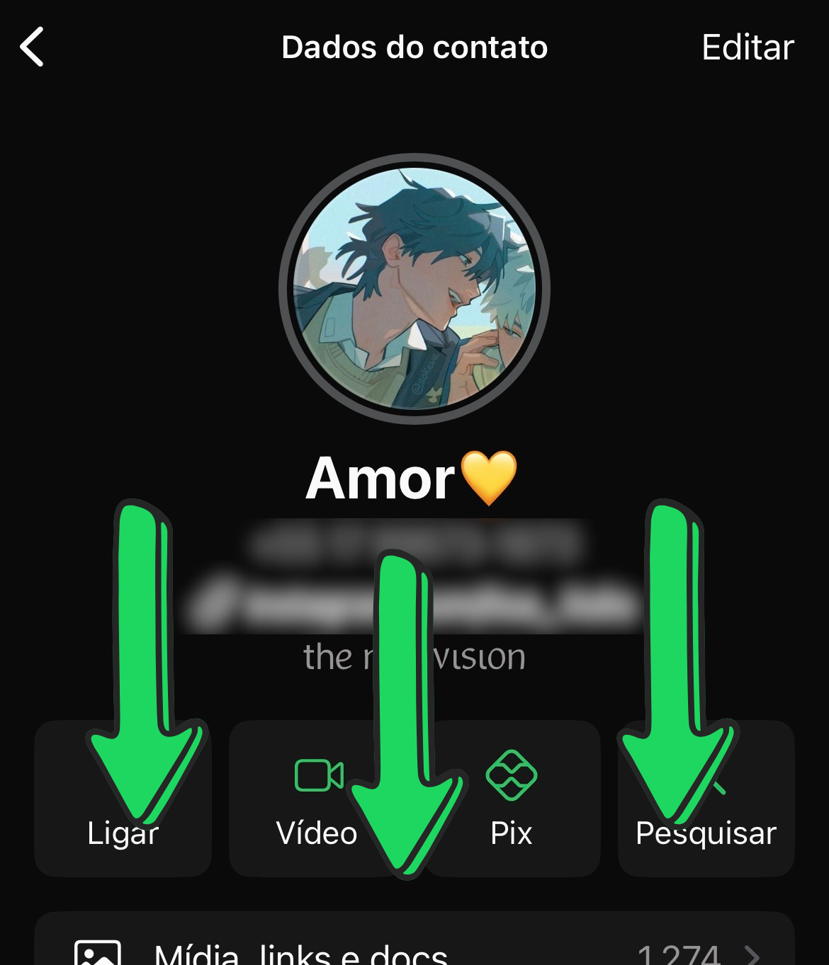 Role tudo para baixo (iPhone)